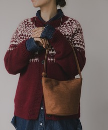 210nouve | 【チャーム付】フェイク スエード バケツ ショルダーバッグ(ショルダーバッグ)