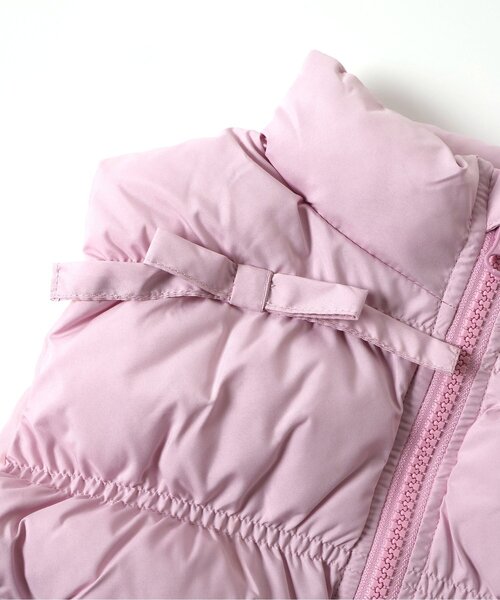 BREEZE(ブリーズ)の「【ジュニア対応】シャーリングリボン中綿ベスト(ダウンベスト・キッズ・オフホワイト/ブラック/ミント/ラベンダー・110/120/130/80/140/90/100)」の10枚目の写真