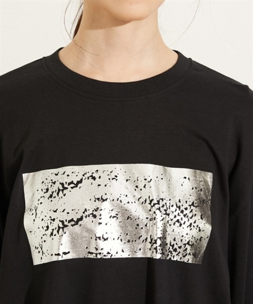 nissen（ニッセン）の「ボリューム長袖袖ロゴＴシャツ（Tシャツ/カットソー・レディース・ブラック系/グリーン系/ホワイト系1/ホワイト系2・M/L）」の20枚目の写真
