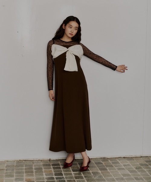 ビックリボンドレス / big ribbon dress（ドレス）｜ANDRESD