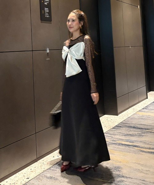 ビックリボンドレス / big ribbon dress（ドレス）｜ANDRESD