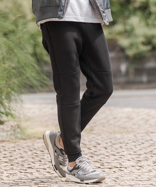 CAMBIO(カンビオ)の「mp14287-フレンチテリーボンディングジョガーパンツ(スウェットパンツ・メンズ・ブラック/カーキ/グレー・M/L/XL)」の2枚目の写真