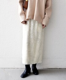 SHIPS any | SHIPS any: スパンコール ジャカード Iライン イージー スカート(スカート)