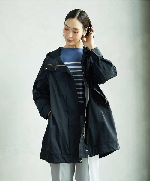 MICHEL KLEIN(ミッシェル・クラン)の「ホールガーメント(R)ボトルネックニット(ニット/セーター・レディース・カリビアンブルー/ネイビー/パープル・38)」の19枚目の写真