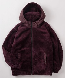 make a ray!（メイク ア レイ！）の「【71】【LOGOS PARK/ロゴス パーク】ワンポイントロゴ フード切替 フリースジャケット（ブルゾン）」