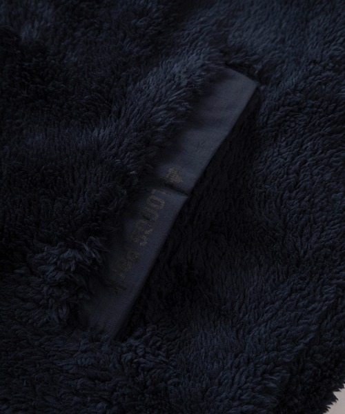 LOGOS（ロゴス）の「【71】【LOGOS PARK/ロゴス パーク】ワンポイントロゴ フード切替 フリースジャケット（ブルゾン・メンズ・ワイン/カーキ/ネイビー/ブラック・M/L/XL）」の7枚目の写真