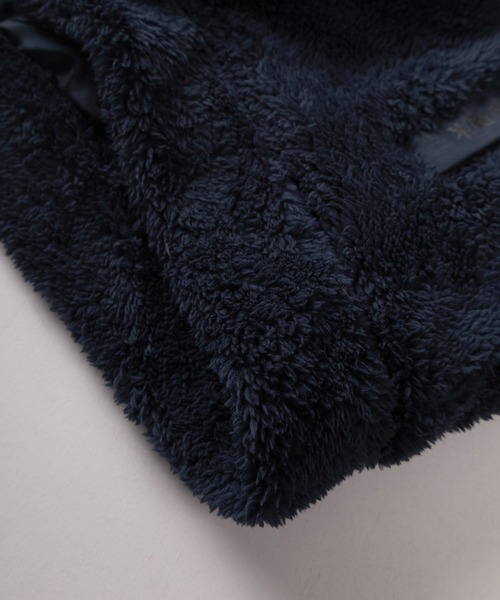 LOGOS（ロゴス）の「【71】【LOGOS PARK/ロゴス パーク】ワンポイントロゴ フード切替 フリースジャケット（ブルゾン・メンズ・ワイン/カーキ/ネイビー/ブラック・M/L/XL）」の8枚目の写真