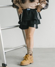 URBAN CHERRY | 【U.TRACK/ユードットトラック】ラインツーティアフリルショートパンツ(スカート)