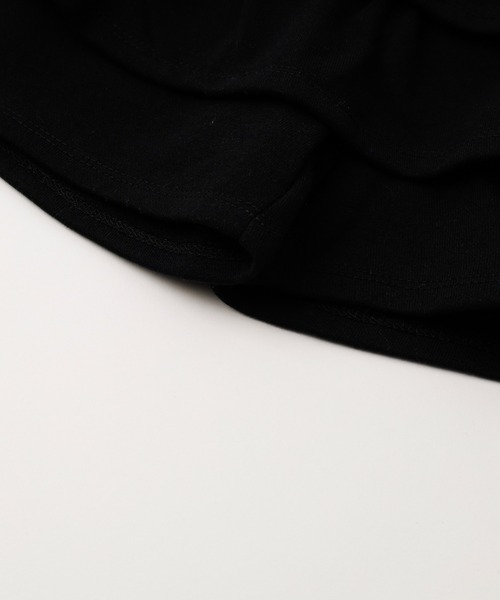 URBAN CHERRY（アーバンチェリー）の「【U.TRACK/ユードットトラック】ラインツーティアフリルショートパンツ（スカート・キッズ・グレー/ブラック/ネイビー・110cm/120cm/130cm/140cm/150cm）」の15枚目の写真