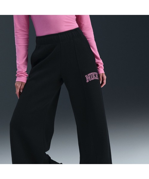 NIKE（ナイキ）の「ナイキ NIKE ナイキ  NSW PHNX フリース ロゴ ワイド LE（その他パンツ・レディース・ブラック/バーガンディー・S/M/L）」の6枚目の写真