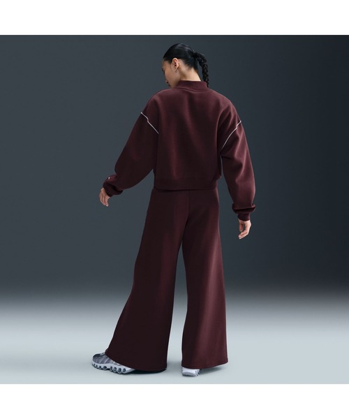 NIKE（ナイキ）の「ナイキ NIKE ナイキ  NSW PHNX フリース ロゴ ワイド LE（その他パンツ・レディース・ブラック/バーガンディー・S/M/L）」の9枚目の写真