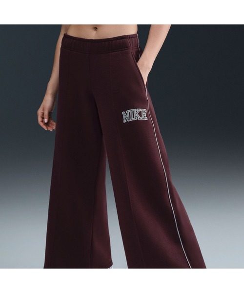 NIKE（ナイキ）の「ナイキ NIKE ナイキ  NSW PHNX フリース ロゴ ワイド LE（その他パンツ・レディース・ブラック/バーガンディー・S/M/L）」の10枚目の写真