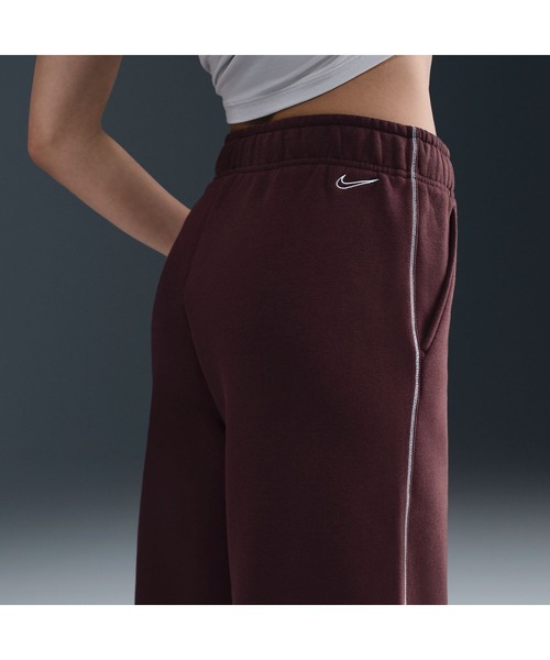 NIKE（ナイキ）の「ナイキ NIKE ナイキ  NSW PHNX フリース ロゴ ワイド LE（その他パンツ・レディース・ブラック/バーガンディー・S/M/L）」の11枚目の写真