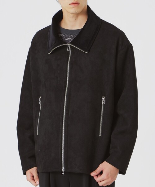 スエードライクスタンドネックブルゾン（ブルゾン）｜LOVELESS