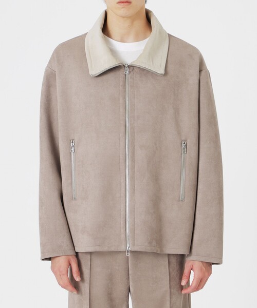 LOVELESS（ラブレス）の「スエードライクスタンドネックブルゾン（ブルゾン・メンズ・ブラック/ネイビー/ベージュ系その他4・L/M）」の22枚目の写真