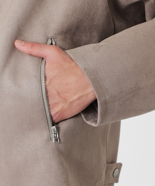 LOVELESS（ラブレス）の「スエードライクスタンドネックブルゾン（ブルゾン・メンズ・ブラック/ネイビー/ベージュ系その他4・L/M）」の19枚目の写真