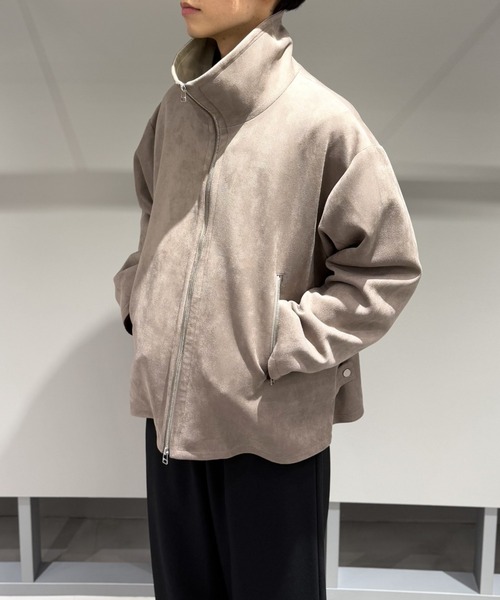 LOVELESS（ラブレス）の「スエードライクスタンドネックブルゾン（ブルゾン・メンズ・ブラック/ネイビー/ベージュ系その他4・L/M）」の9枚目の写真