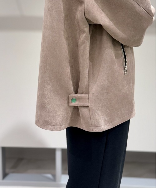 LOVELESS（ラブレス）の「スエードライクスタンドネックブルゾン（ブルゾン・メンズ・ブラック/ネイビー/ベージュ系その他4・L/M）」の12枚目の写真