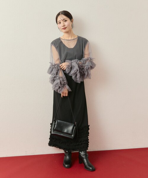 セール】【@____ri__125企画/オケージョン対応◎】ティアードフリル