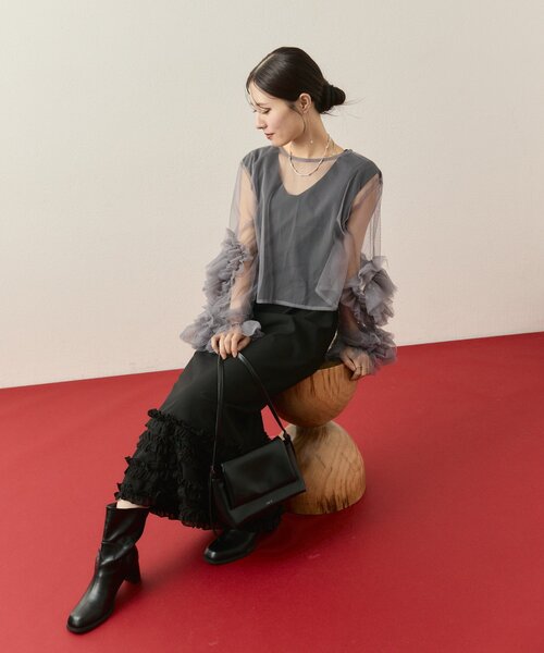 セール】【@____ri__125企画/オケージョン対応◎】ティアードフリル