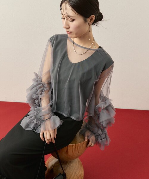 セール】【@____ri__125企画/オケージョン対応◎】ティアードフリル