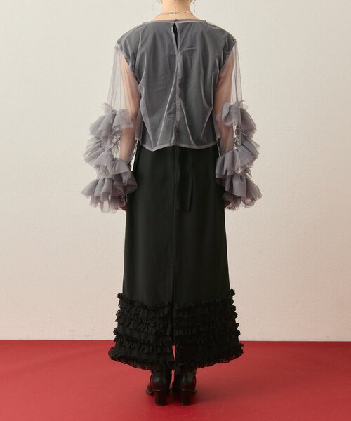 セール】【@____ri__125企画/オケージョン対応◎】ティアードフリル