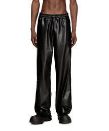 DIESEL | メンズ ブラック レギュラーフィットパンツ P-ARTEN-PIPING-PGBX(その他パンツ)