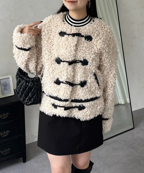 prose verse（プロズヴェール）の「カーリーファーブルゾン（ブルゾン・レディース・アイボリー・MEDIUM/LARGE）」の5枚目の写真