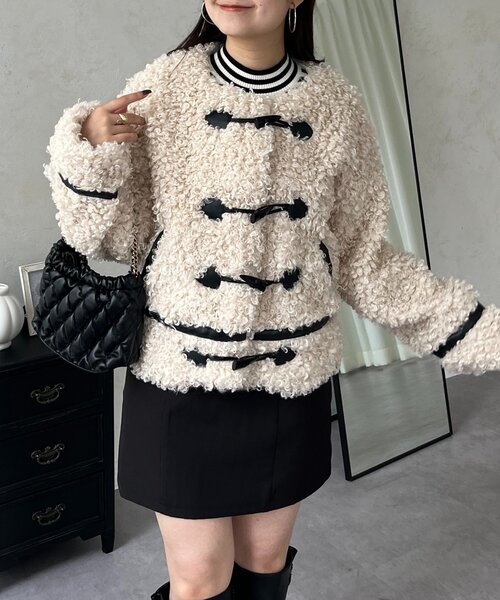 prose verse（プロズヴェール）の「カーリーファーブルゾン（ブルゾン・レディース・アイボリー・MEDIUM/LARGE）」の6枚目の写真