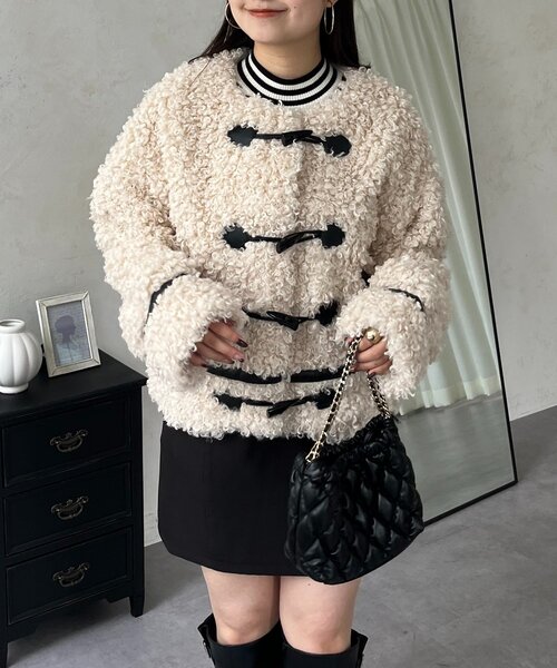 prose verse（プロズヴェール）の「カーリーファーブルゾン（ブルゾン・レディース・アイボリー・MEDIUM/LARGE）」の8枚目の写真