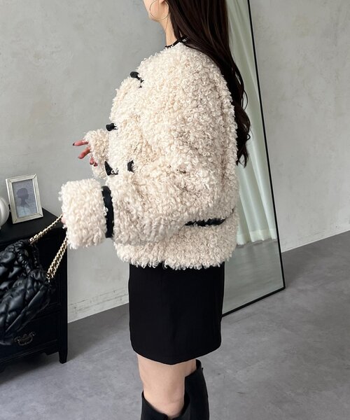 prose verse（プロズヴェール）の「カーリーファーブルゾン（ブルゾン・レディース・アイボリー・MEDIUM/LARGE）」の10枚目の写真