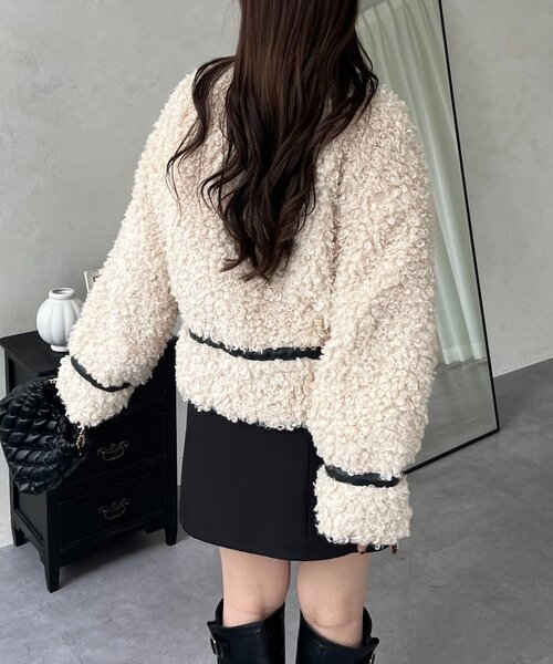 prose verse（プロズヴェール）の「カーリーファーブルゾン（ブルゾン・レディース・アイボリー・MEDIUM/LARGE）」の11枚目の写真