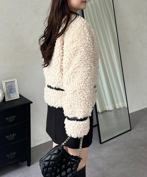 prose verse（プロズヴェール）の「カーリーファーブルゾン（ブルゾン・レディース・アイボリー・MEDIUM/LARGE）」の13枚目の写真