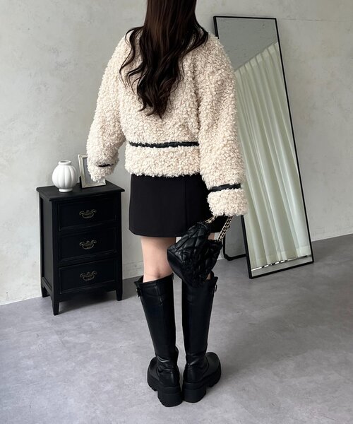 prose verse（プロズヴェール）の「カーリーファーブルゾン（ブルゾン・レディース・アイボリー・MEDIUM/LARGE）」の18枚目の写真