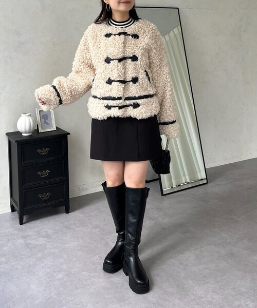 prose verse（プロズヴェール）の「カーリーファーブルゾン（ブルゾン・レディース・アイボリー・MEDIUM/LARGE）」の21枚目の写真