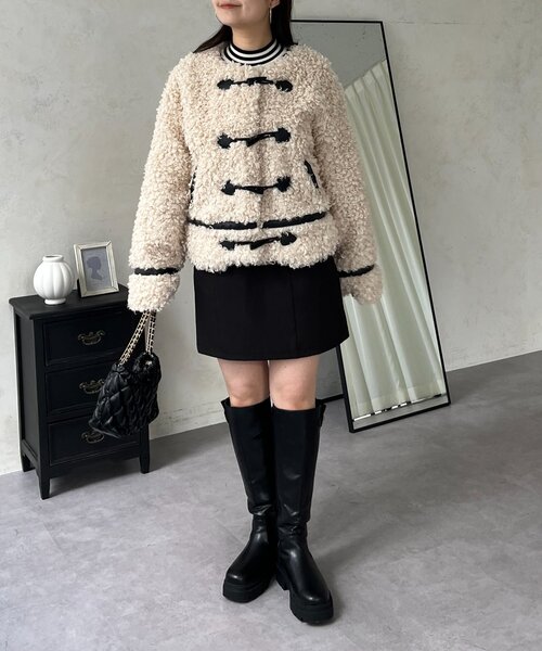 prose verse（プロズヴェール）の「カーリーファーブルゾン（ブルゾン・レディース・アイボリー・MEDIUM/LARGE）」の22枚目の写真