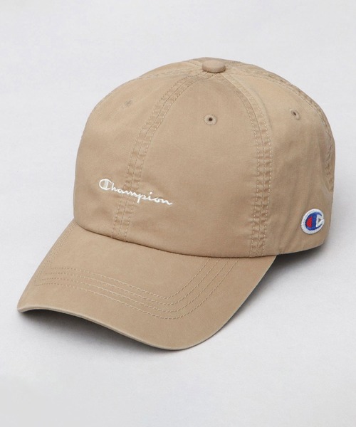 Champion(チャンピオン)の「ユーズド風 ウォッシュツイル ハイキャップ 深め(キャップ・メンズ・ブラック/チャコール/ベージュ/オフホワイト・FREE)」の7枚目の写真