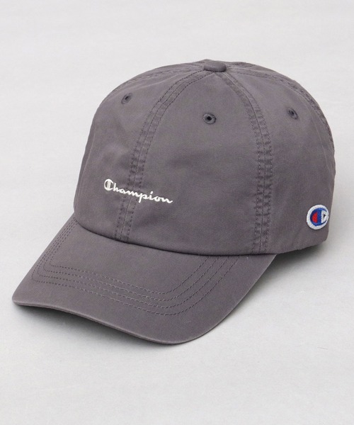 Champion(チャンピオン)の「ユーズド風 ウォッシュツイル ハイキャップ 深め(キャップ・メンズ・ブラック/チャコール/ベージュ/オフホワイト・FREE)」の6枚目の写真