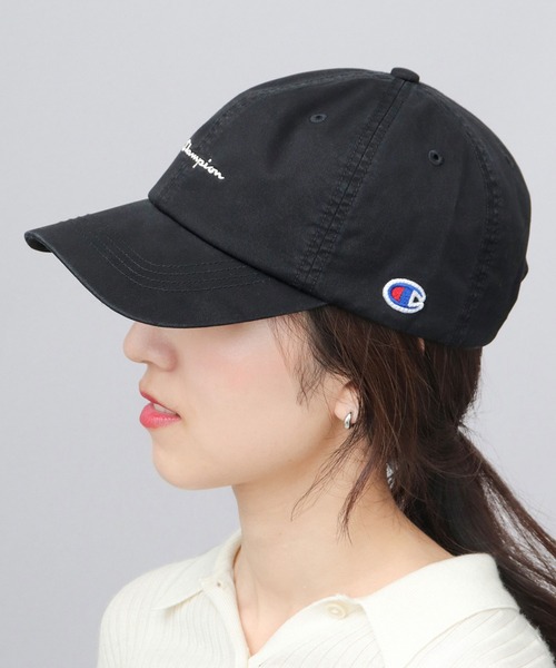 Champion(チャンピオン)の「ユーズド風 ウォッシュツイル ハイキャップ 深め(キャップ・メンズ・ブラック/チャコール/ベージュ/オフホワイト・FREE)」の9枚目の写真