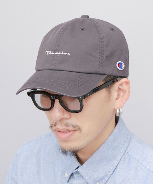 Champion(チャンピオン)の「ユーズド風 ウォッシュツイル ハイキャップ 深め(キャップ・メンズ・ブラック/チャコール/ベージュ/オフホワイト・FREE)」の10枚目の写真