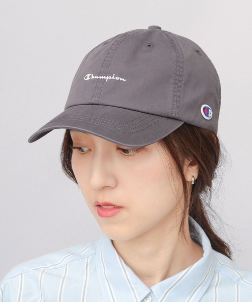 Champion(チャンピオン)の「ユーズド風 ウォッシュツイル ハイキャップ 深め(キャップ・メンズ・ブラック/チャコール/ベージュ/オフホワイト・FREE)」の11枚目の写真