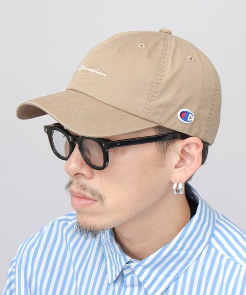 Champion(チャンピオン)の「ユーズド風 ウォッシュツイル ハイキャップ 深め(キャップ・メンズ・ブラック/チャコール/ベージュ/オフホワイト・FREE)」の12枚目の写真