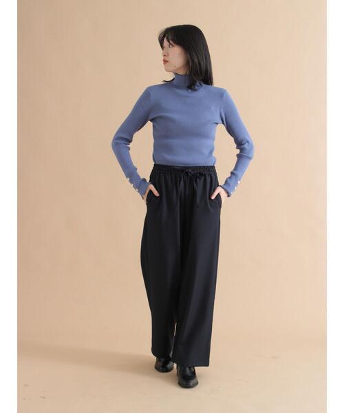 sm2rhythm（サマンサモスモスリズム）の「袖ボタンリブニットプルオーバー（ニット/セーター・レディース・レッド/ブルー/ブラック・F）」の15枚目の写真