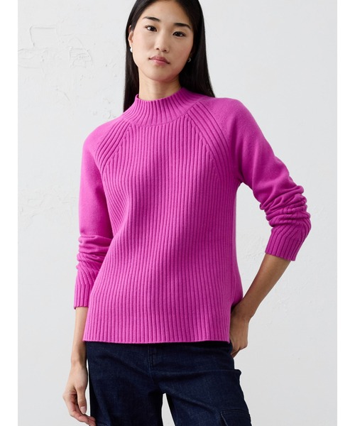 BANANA REPUBLIC FACTORY STORE ミックスリブタートルネックセーター