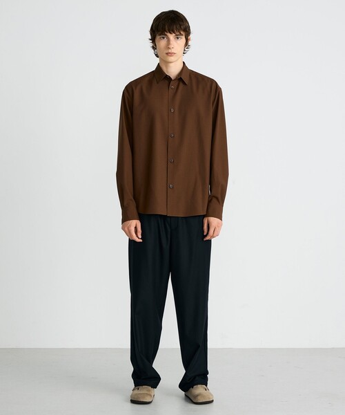 EDITION（エディション）の「ウールドスキン CPOシャツ（シャツ/ブラウス・メンズ・ブラック/ブラウン・M/S）」の3枚目の写真