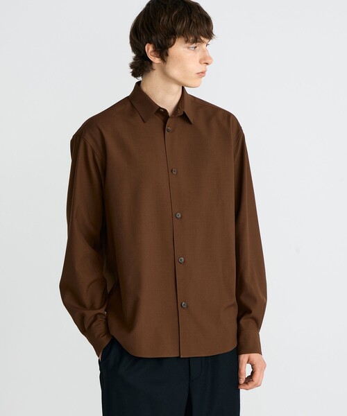 EDITION（エディション）の「ウールドスキン CPOシャツ（シャツ/ブラウス・メンズ・ブラック/ブラウン・M/S）」の4枚目の写真