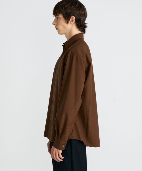 EDITION（エディション）の「ウールドスキン CPOシャツ（シャツ/ブラウス・メンズ・ブラック/ブラウン・M/S）」の5枚目の写真