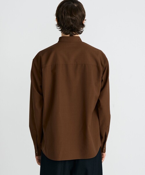 EDITION（エディション）の「ウールドスキン CPOシャツ（シャツ/ブラウス・メンズ・ブラック/ブラウン・M/S）」の6枚目の写真