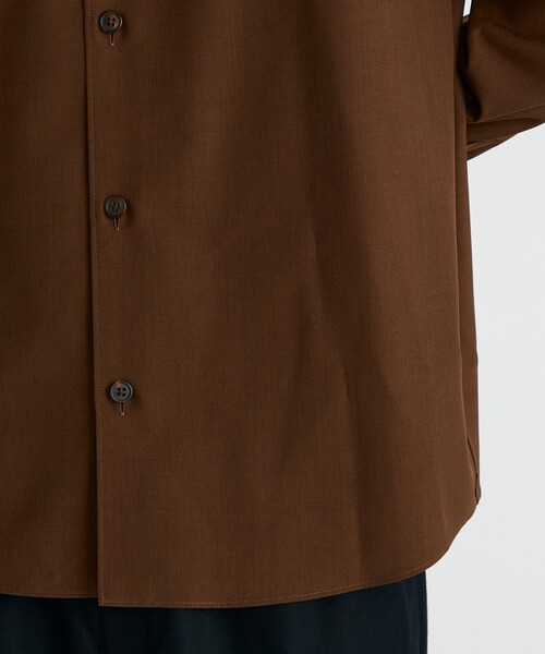 EDITION（エディション）の「ウールドスキン CPOシャツ（シャツ/ブラウス・メンズ・ブラック/ブラウン・M/S）」の9枚目の写真