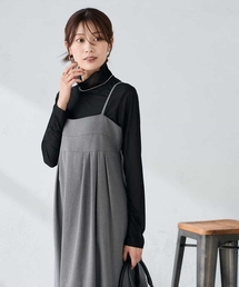 【洗える】バックオープンキャミワンピース